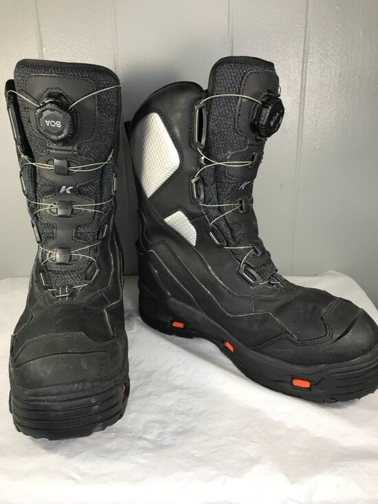 Korkers Polar Vortex 1200 Boots Mens Size 10 1200g Black Insulated Waterproof
